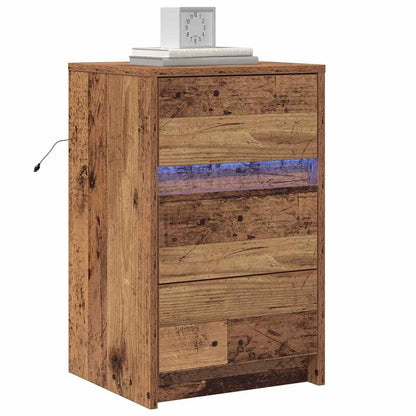 Nachttisch Altholz 38 x 34 x 61 cm Holzwerkstoff