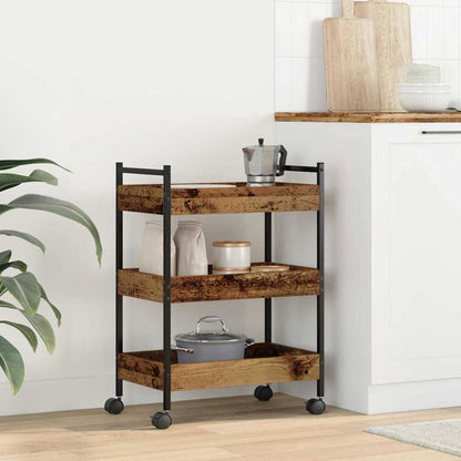 Küchentrolley Altholz 50 x 30 x 70 cm Holzwerkstoff