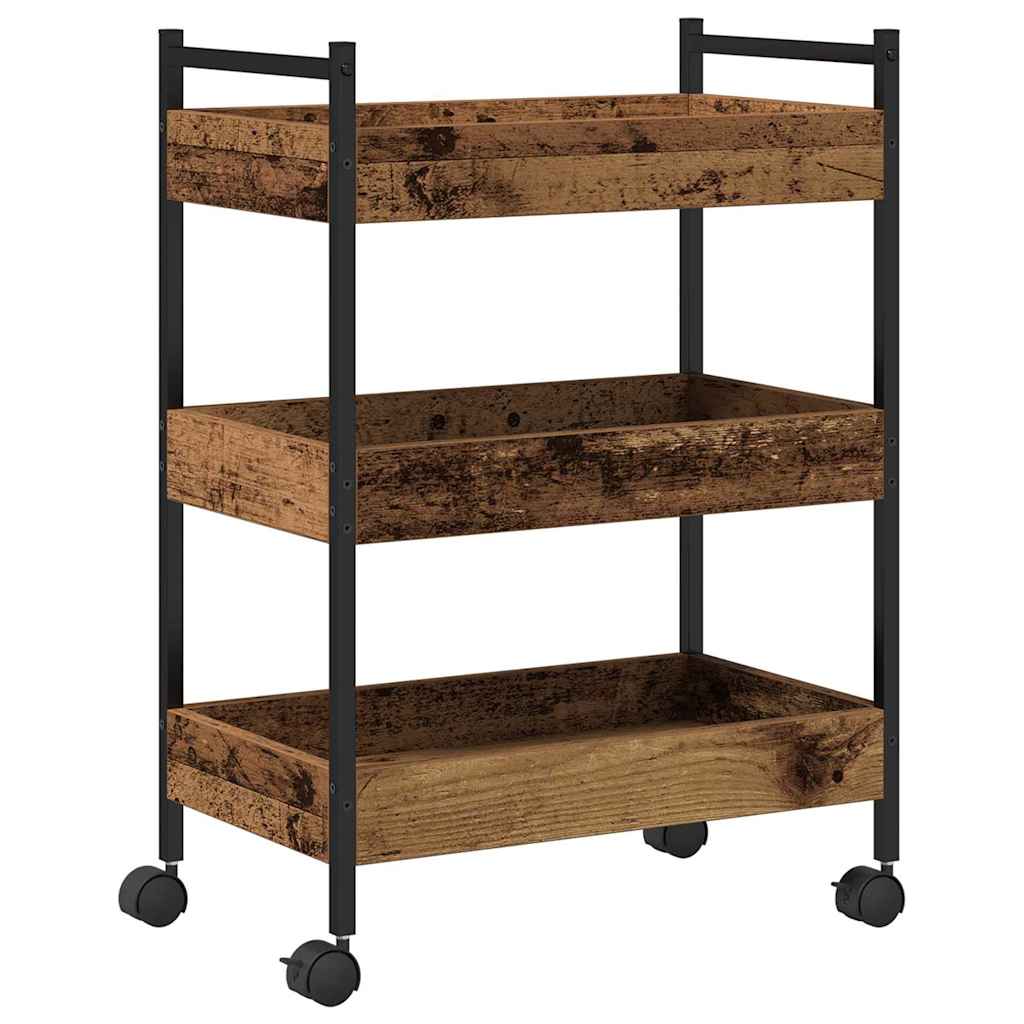 Küchentrolley Altholz 50 x 30 x 70 cm Holzwerkstoff