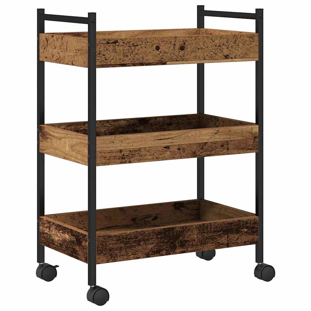 Küchentrolley Altholz 50 x 30 x 70 cm Holzwerkstoff