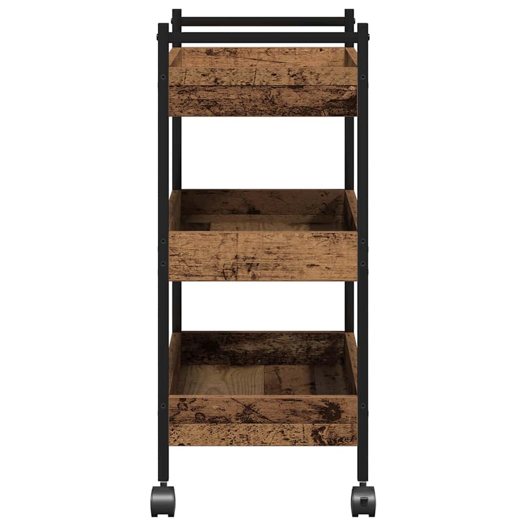 Küchentrolley Altholz 50 x 30 x 70 cm Holzwerkstoff
