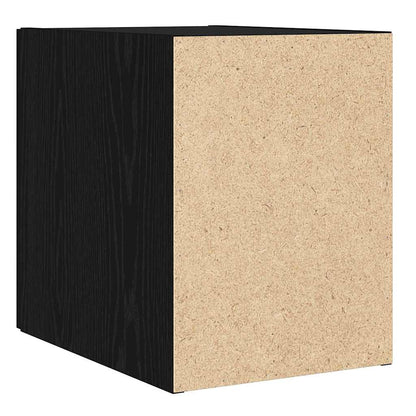 Wandschrank Schwarz Eichen-Optik 30 x 42,5 x 39,5 cm