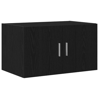 Wandschrank Schwarz Eichen-Optik 70 x 42,5 x 40 cm