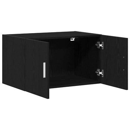 Wandschrank Schwarz Eichen-Optik 70 x 42,5 x 40 cm