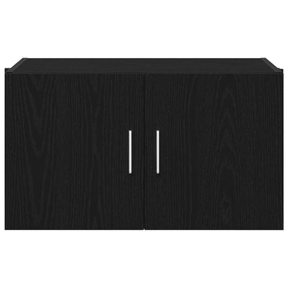 Wandschrank Schwarz Eichen-Optik 70 x 42,5 x 40 cm