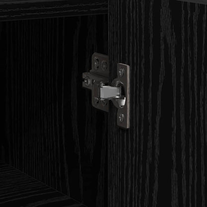 Sideboard Schwarz Eichen-Optik 45 x 35 x 75 cm