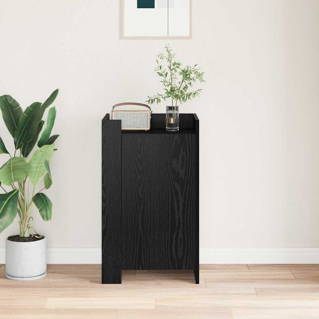 Sideboard Schwarz Eichen-Optik 45 x 35 x 75 cm