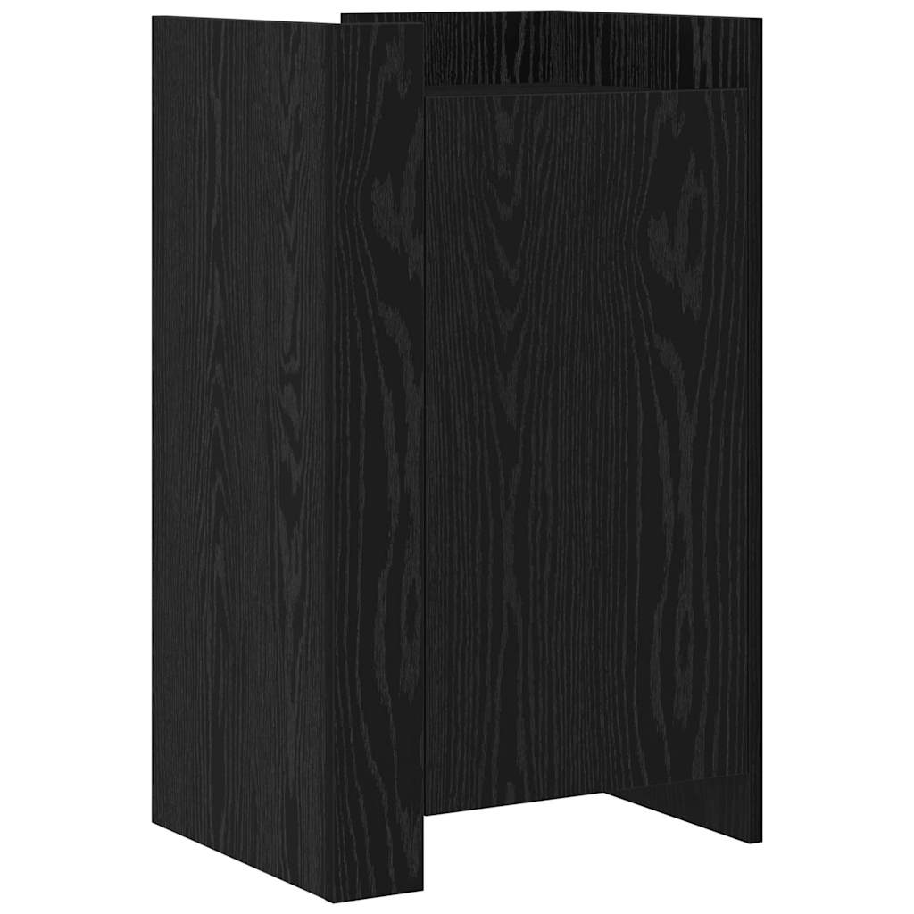 Sideboard Schwarz Eichen-Optik 45 x 35 x 75 cm
