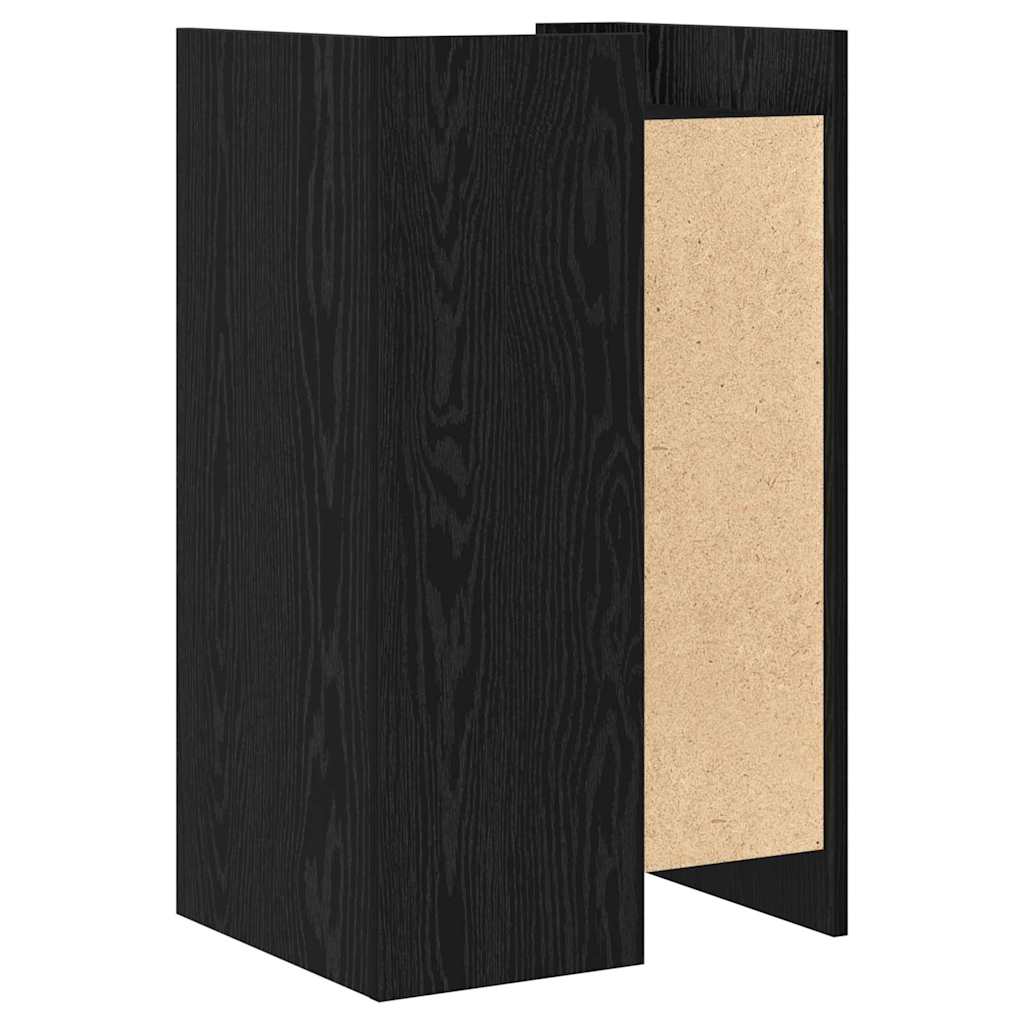 Sideboard Schwarz Eichen-Optik 45 x 35 x 75 cm