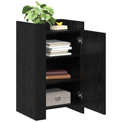 Sideboard Schwarz Eichen-Optik 45 x 35 x 75 cm