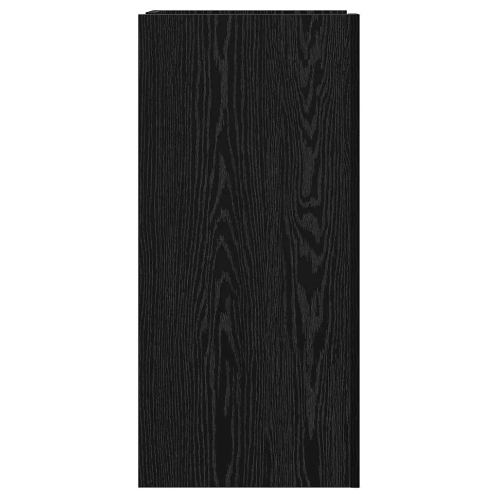 Sideboard Schwarz Eichen-Optik 45 x 35 x 75 cm