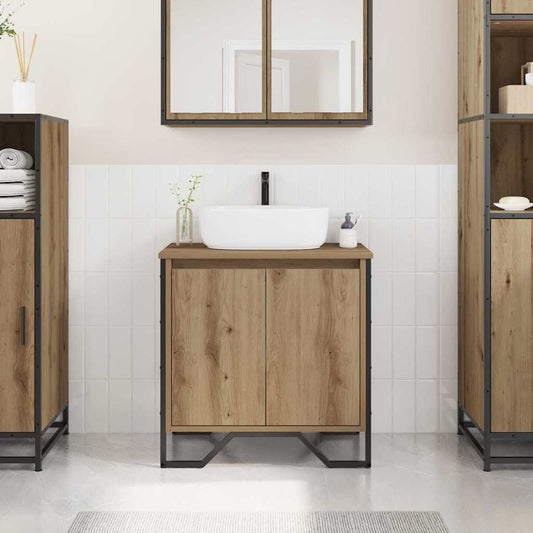 Waschtischschrank Artisan Eiche 60 x 35 x 60 cm Holzwerkstoff