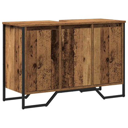 Waschbeckenschrank Altholz 91 x 35 x 60 cm Holzwerkstoff