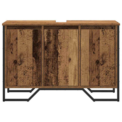 Waschbeckenschrank Altholz 91 x 35 x 60 cm Holzwerkstoff