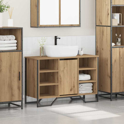 Waschbeckenschrank Artisan-Eiche 91 x 35 x 60 cm Holzwerkstoff