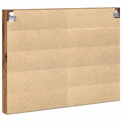 Vitrine Wandhalterung Altholz 100 x 8,5 x 75 cm Holzwerkstoff
