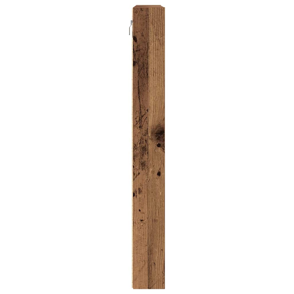 Vitrine Wandhalterung Altholz 100 x 8,5 x 75 cm Holzwerkstoff