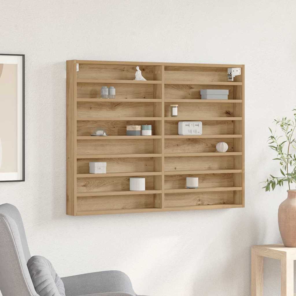 Vitrine Wandhalterung Artisan-Eiche 100 x 8,5 x 75 cm