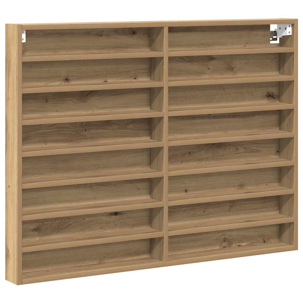 Vitrine Wandhalterung Artisan-Eiche 100 x 8,5 x 75 cm