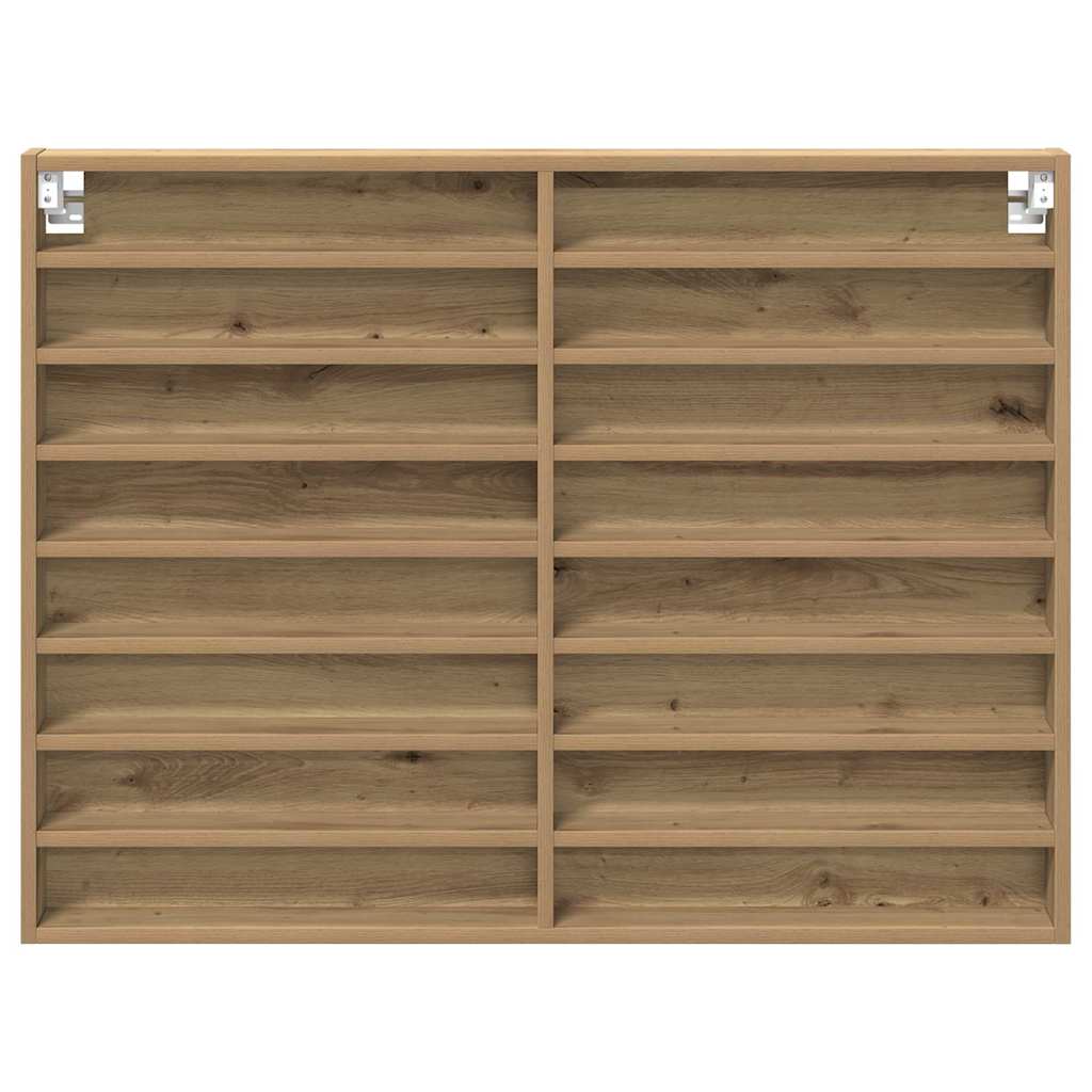 Vitrine Wandhalterung Artisan-Eiche 100 x 8,5 x 75 cm