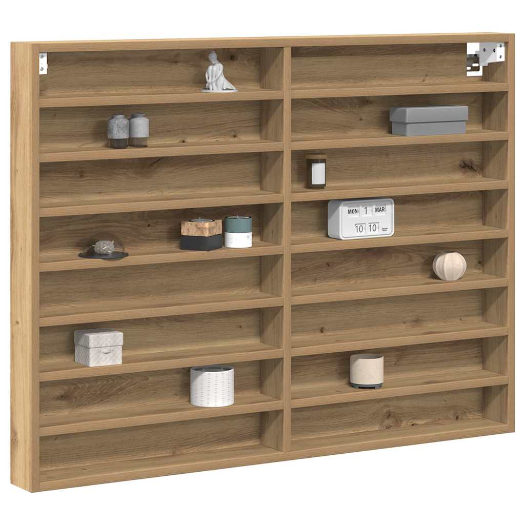 Vitrine Wandhalterung Artisan-Eiche 100 x 8,5 x 75 cm