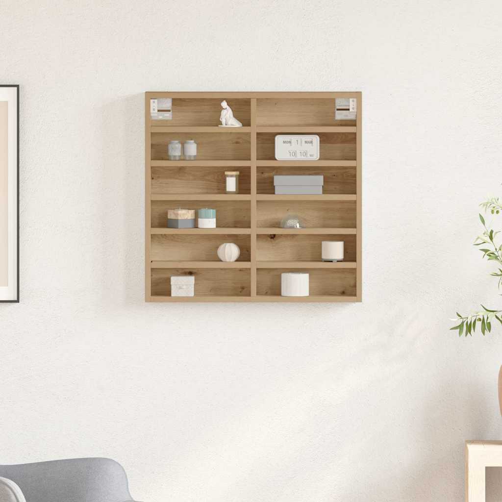 Vitrine Wandhalterung Artisan-Eiche 60 x 8,5 x 58 cm