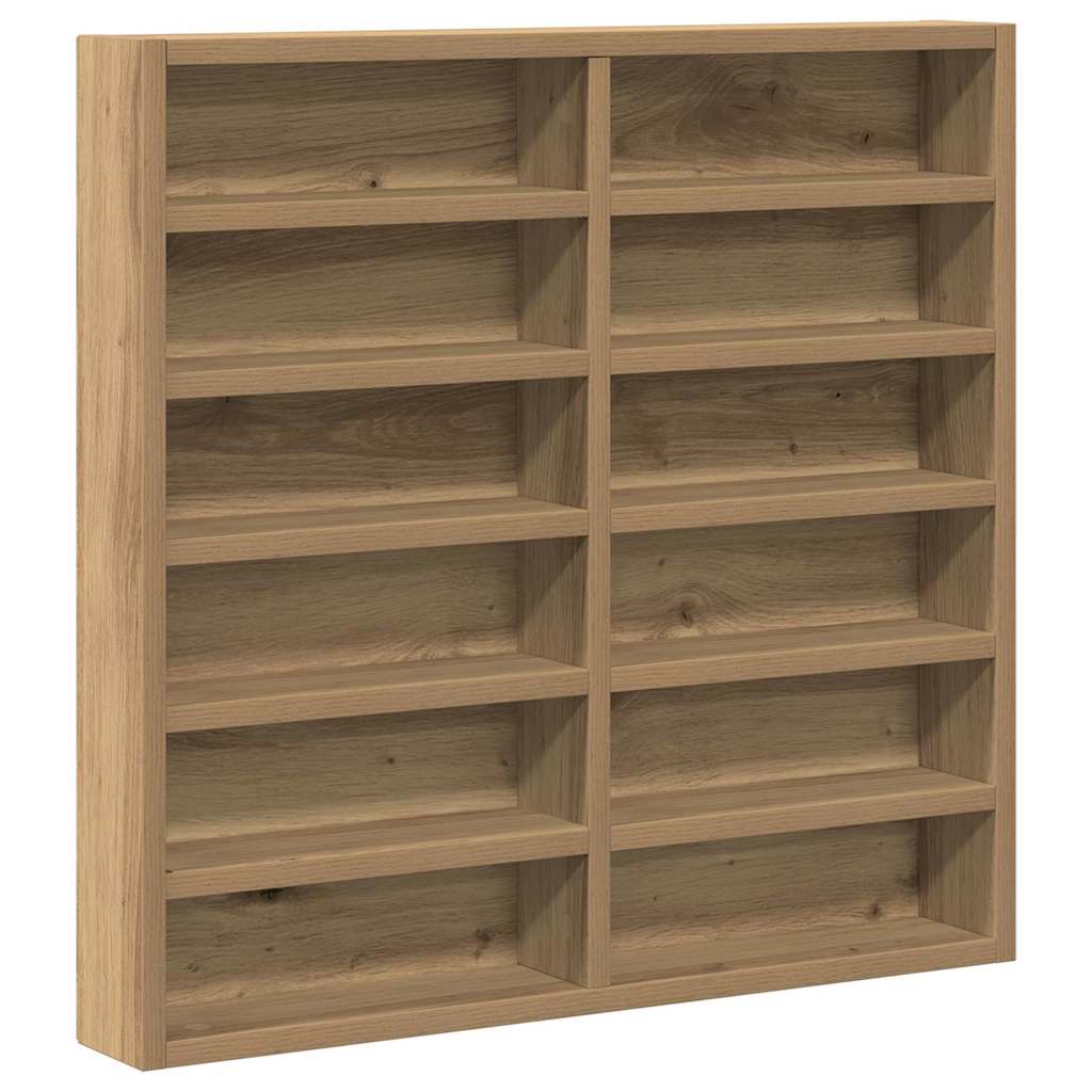 Vitrine Wandhalterung Artisan-Eiche 60 x 8,5 x 58 cm