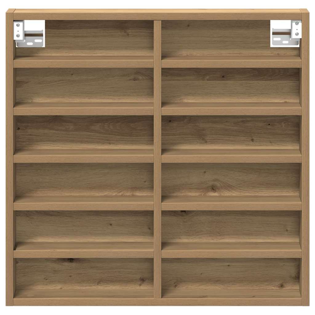 Vitrine Wandhalterung Artisan-Eiche 60 x 8,5 x 58 cm