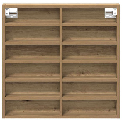 Vitrine Wandhalterung Artisan-Eiche 60 x 8,5 x 58 cm