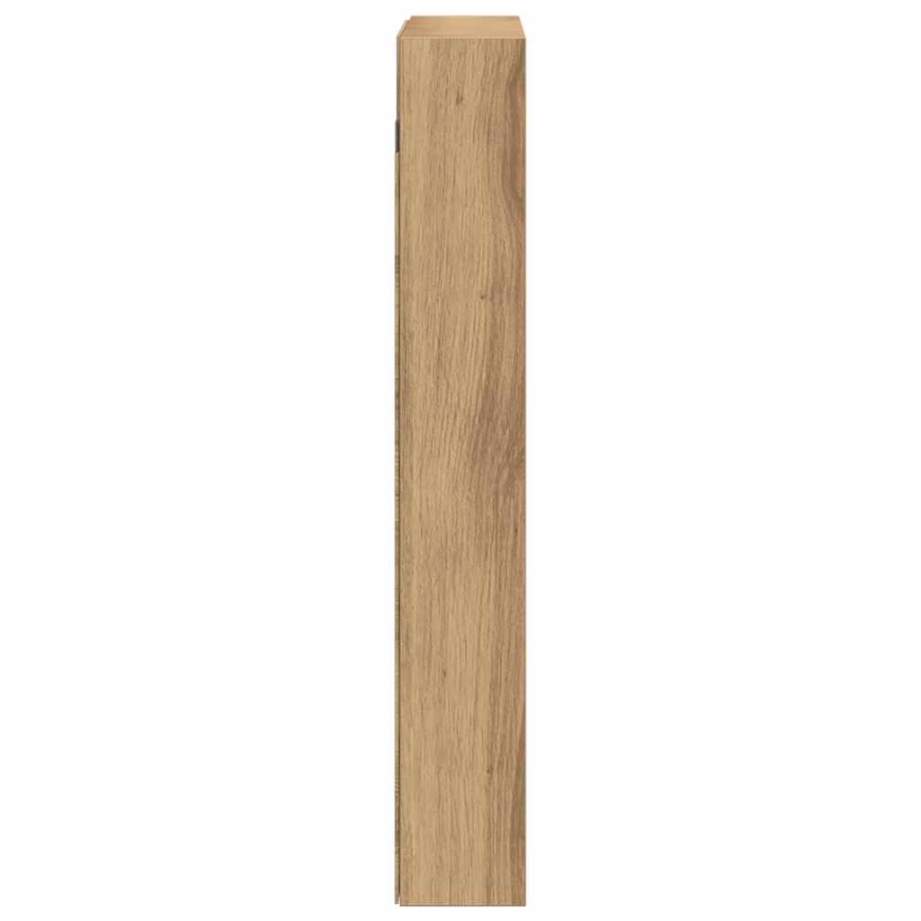 Vitrine Wandhalterung Artisan-Eiche 60 x 8,5 x 58 cm