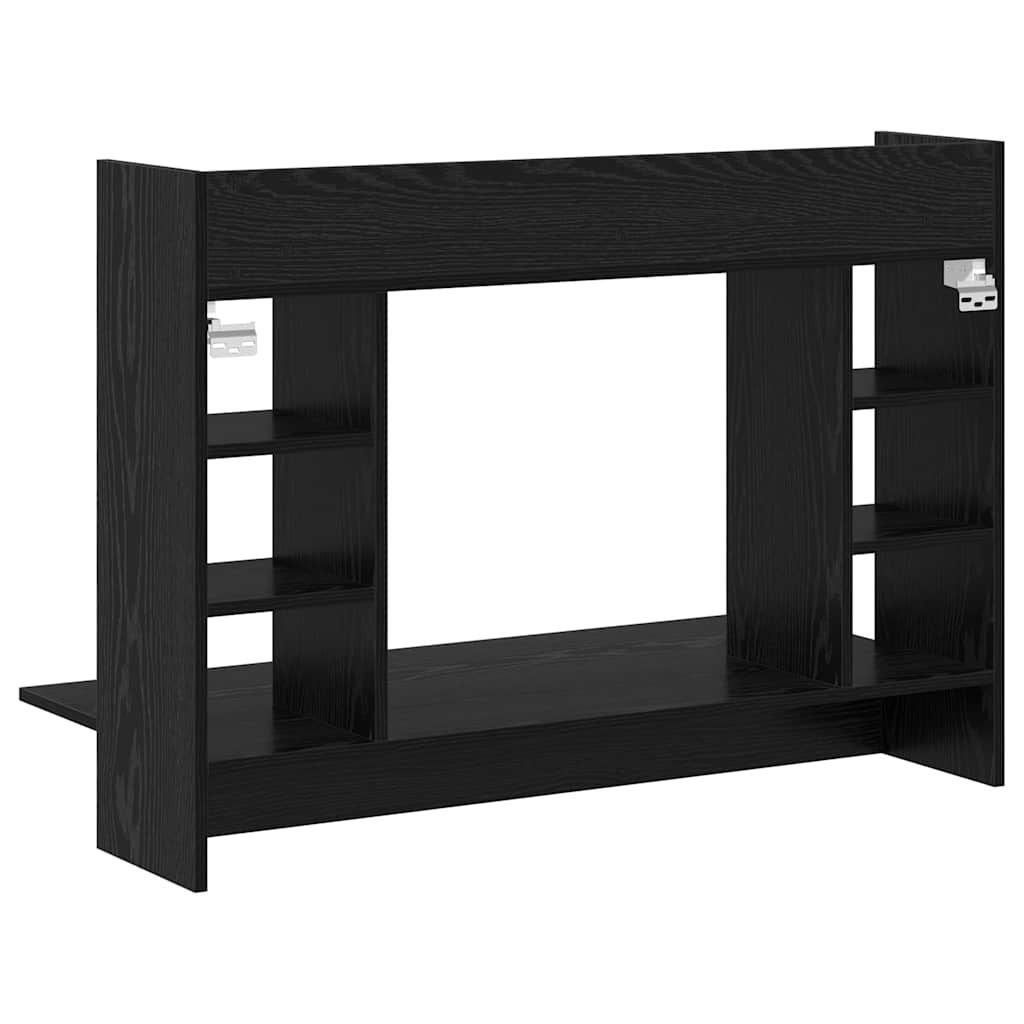 Wandtisch Schwarz Eichen-Optik 105 x 48 x 75 cm Holzwerkstoff