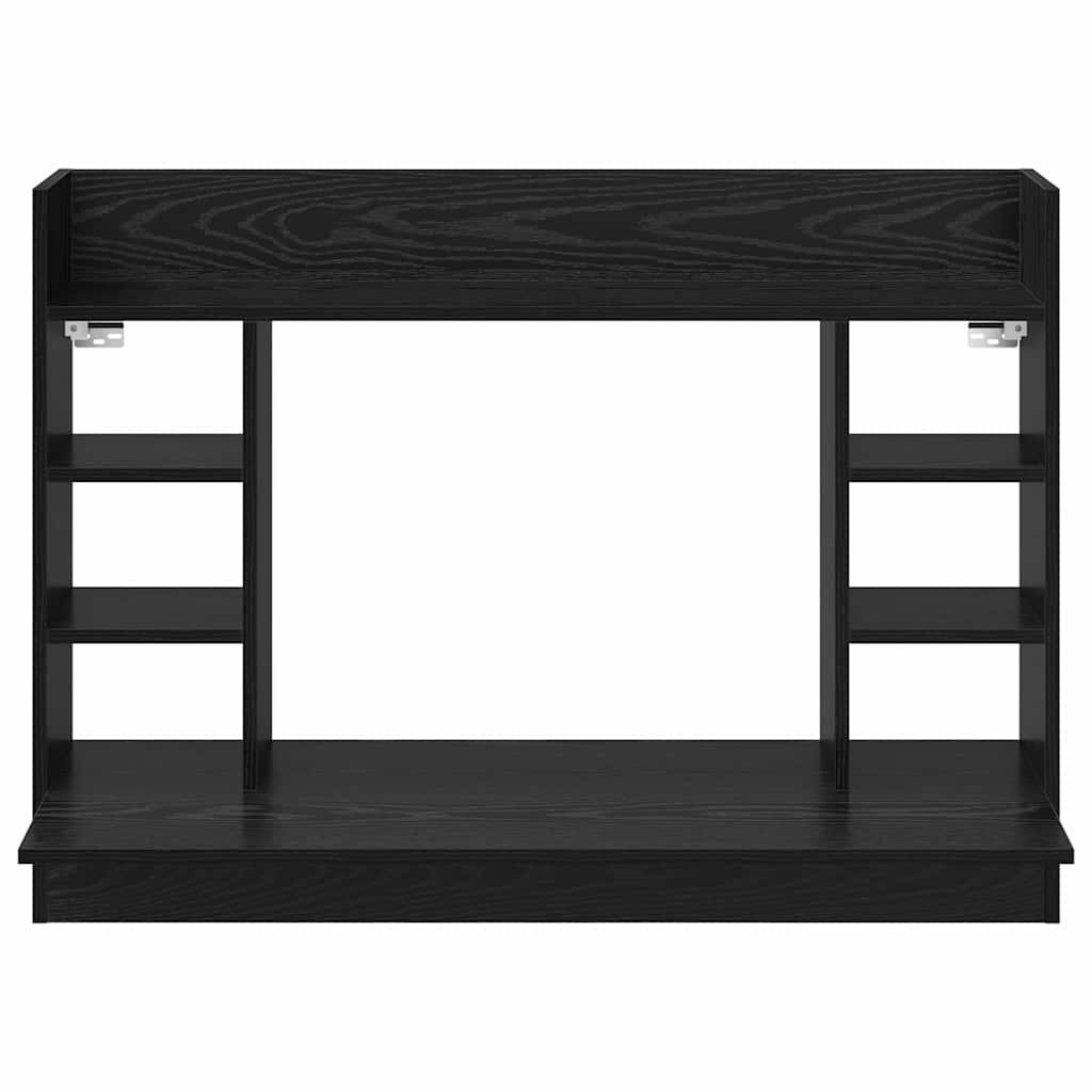 Wandtisch Schwarz Eichen-Optik 105 x 48 x 75 cm Holzwerkstoff