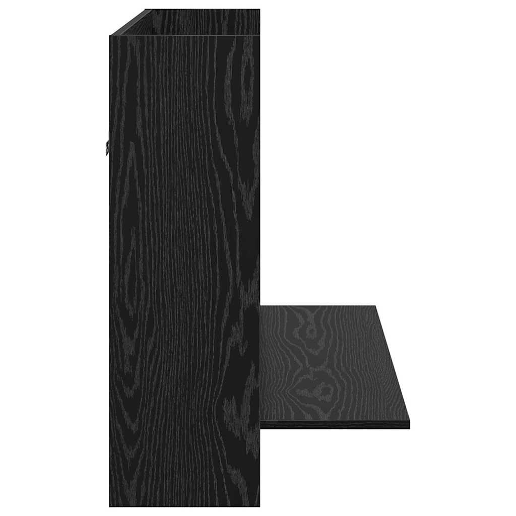 Wandtisch Schwarz Eichen-Optik 105 x 48 x 75 cm Holzwerkstoff