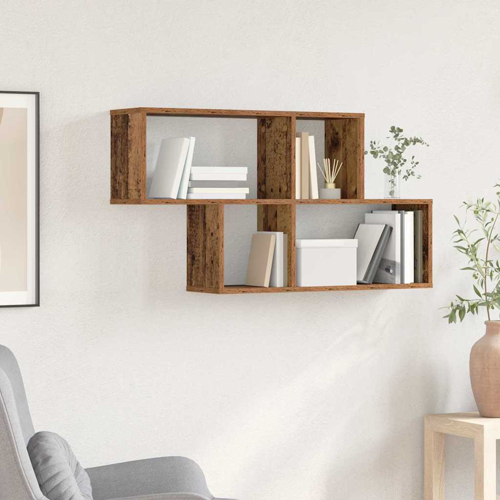 Wandregal Wandhalterung Braun Holzwerkstoff