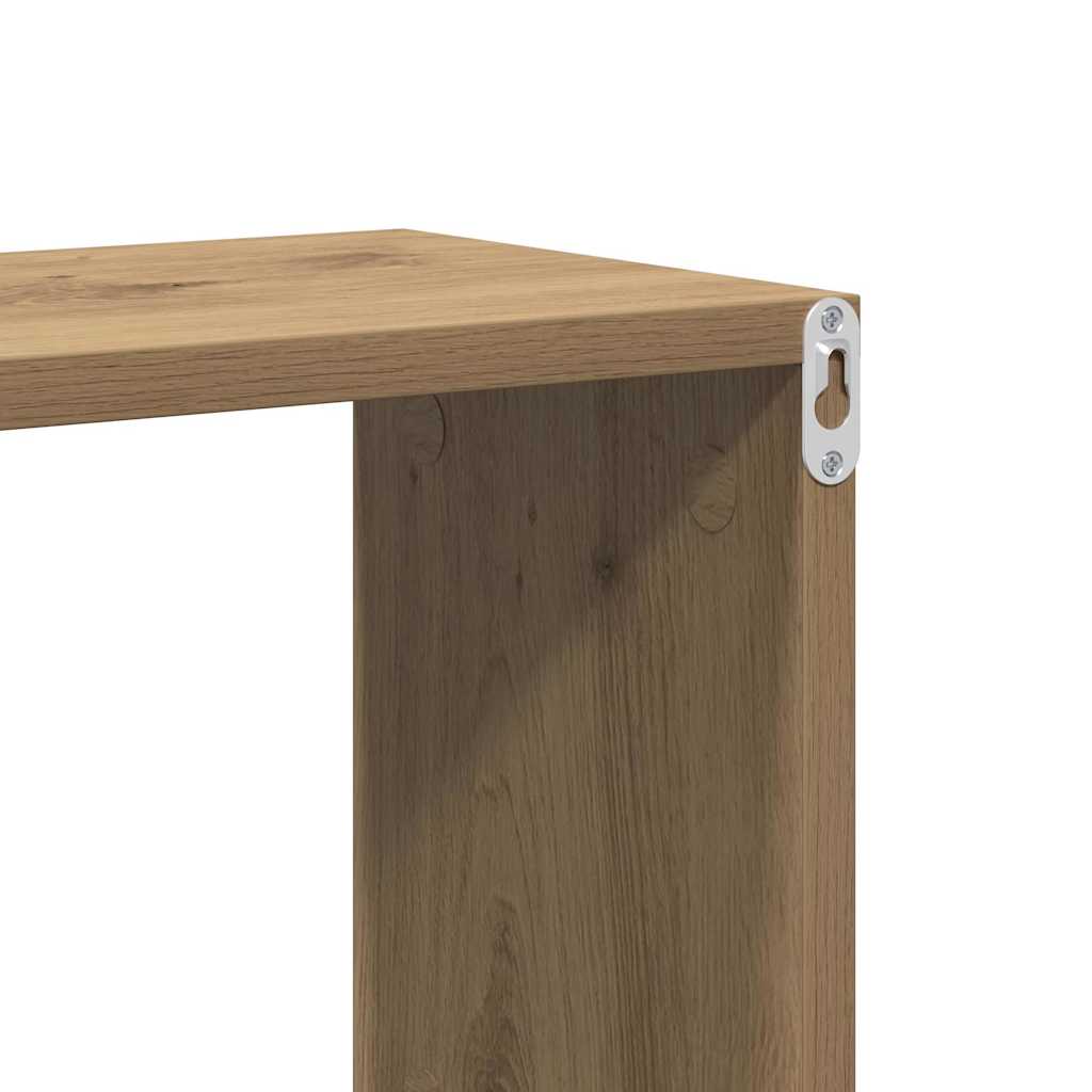 Wandregal Wandhalterung Braun Holzwerkstoff