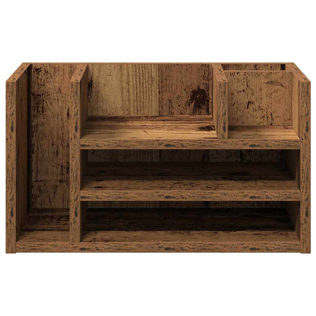 Schreibtisch Organizer Altholz 44,5 x 24 x 25 cm Holzwerkstoff