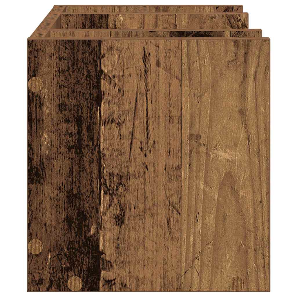 Schreibtisch Organizer Altholz 44,5 x 24 x 25 cm Holzwerkstoff