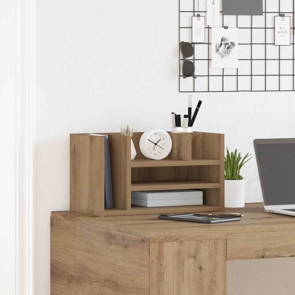 Schreibtisch Organizer Artisan-Eiche 44,5 x 24 x 25 cm