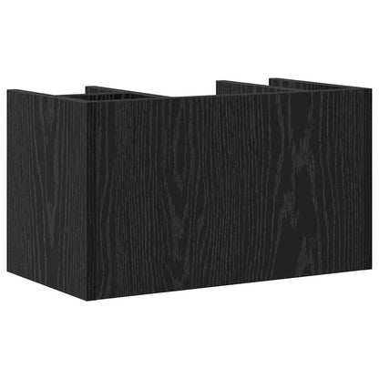 Schreibtisch Organizer Schwarz Eichen-Optik 44,5 x 24 x 25 cm