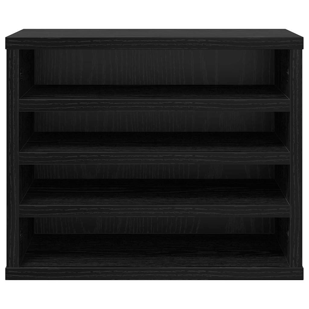 Schreibtisch Organizer Schwarz Eichen-Optik 36 x 26 x 29,5 cm
