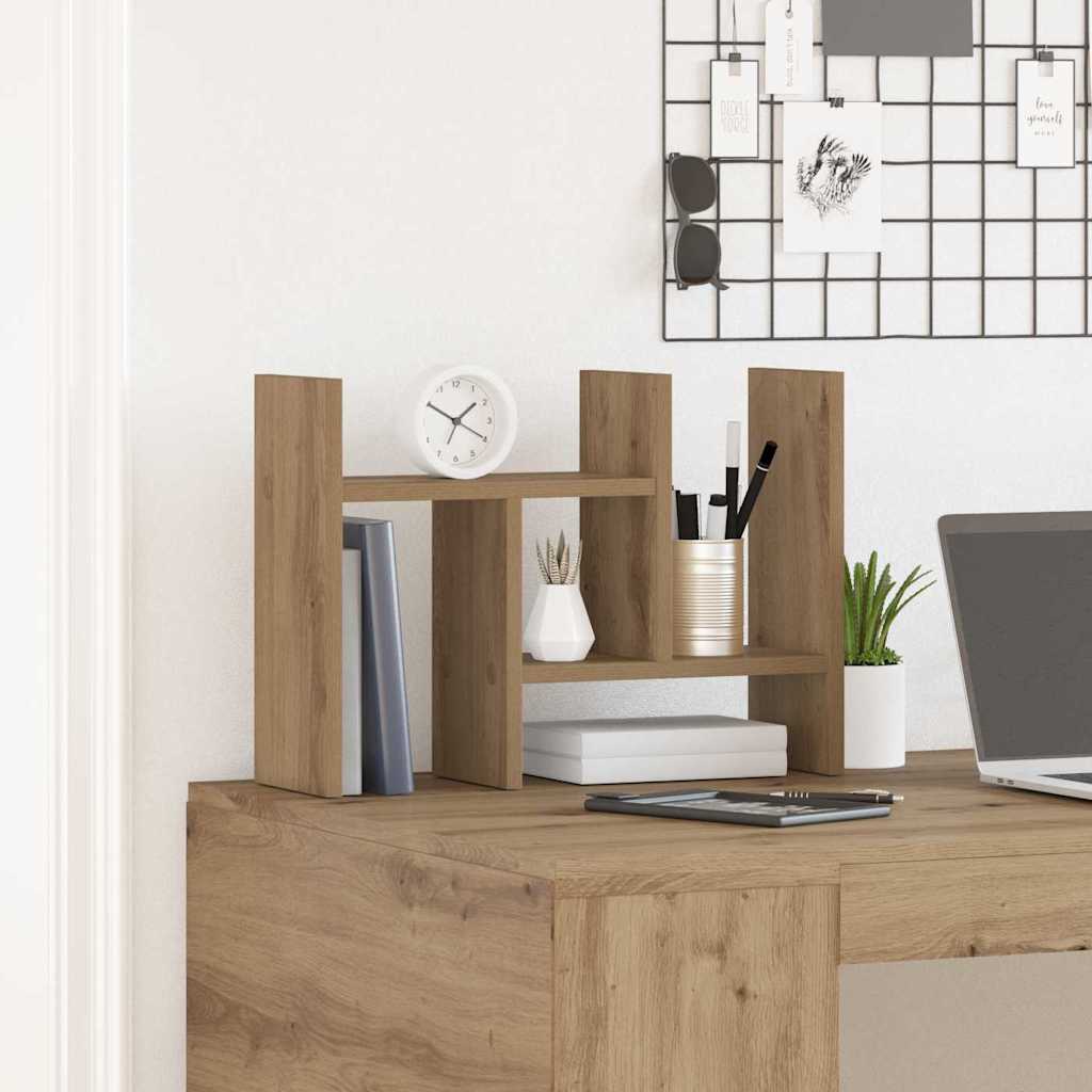 Schreibtisch Organizer Artisan-Eiche 34,5 x 15,5 x 35,5 cm