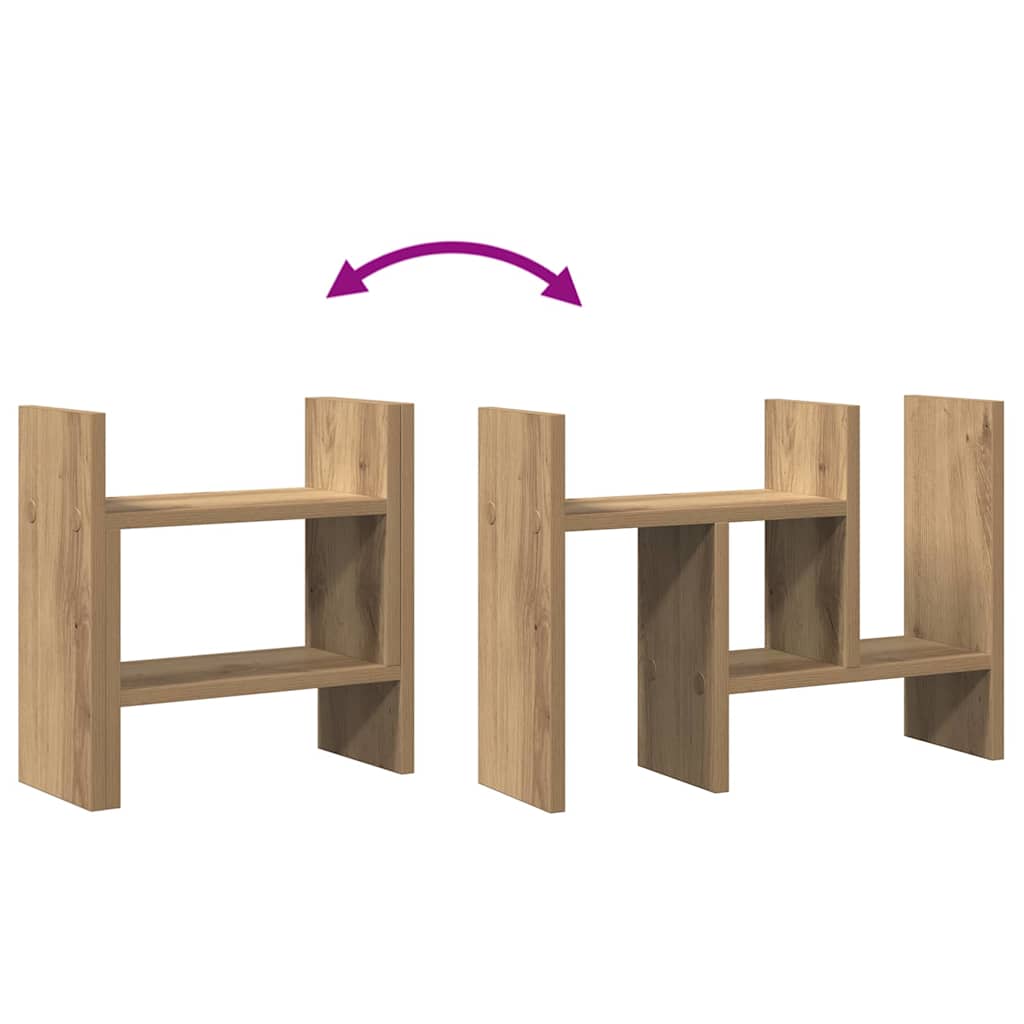 Schreibtisch Organizer Artisan-Eiche 34,5 x 15,5 x 35,5 cm