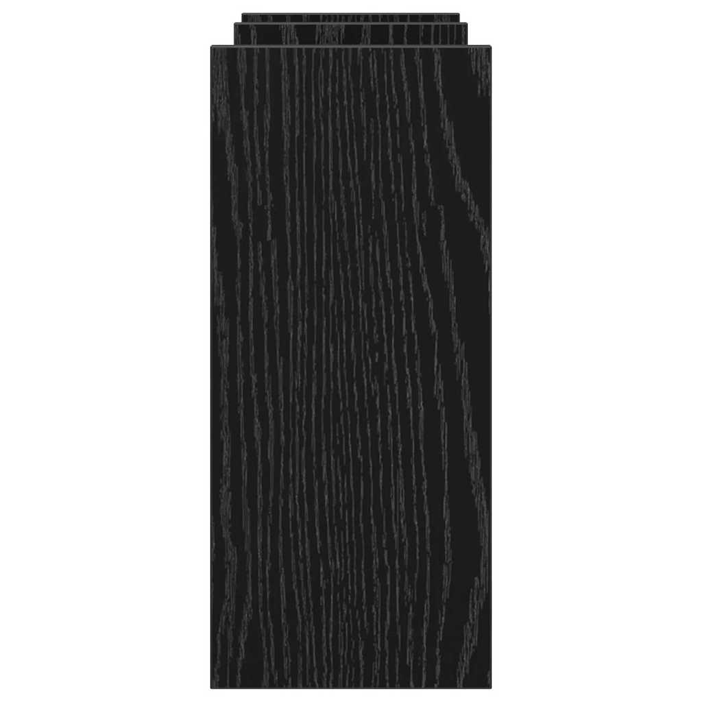 Schreibtisch Organizer Schwarz Eichen-Optik Holzwerkstoff
