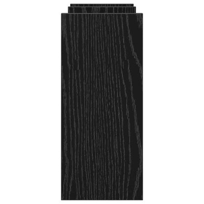 Schreibtisch Organizer Schwarz Eichen-Optik Holzwerkstoff