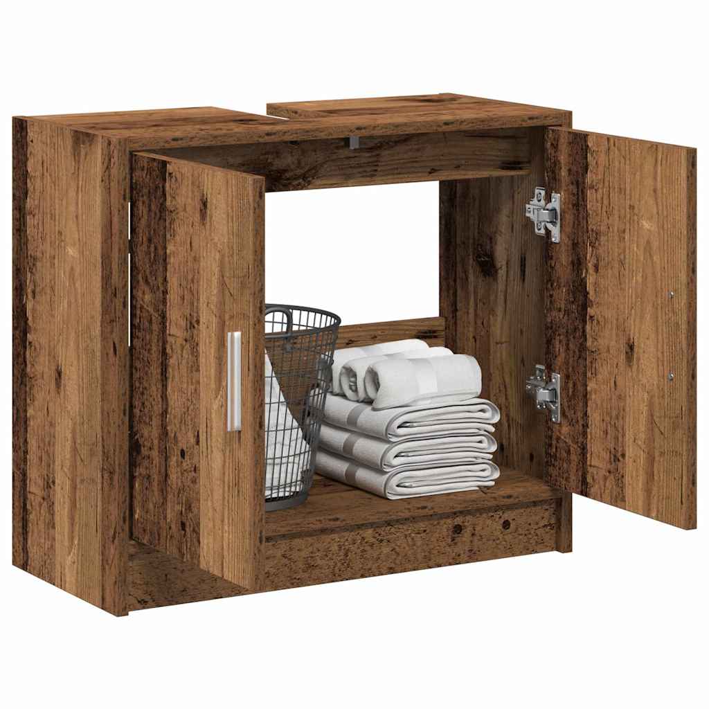 Badezimmerschrank Altholz 63 x 29 x 55 cm Holzwerkstoff