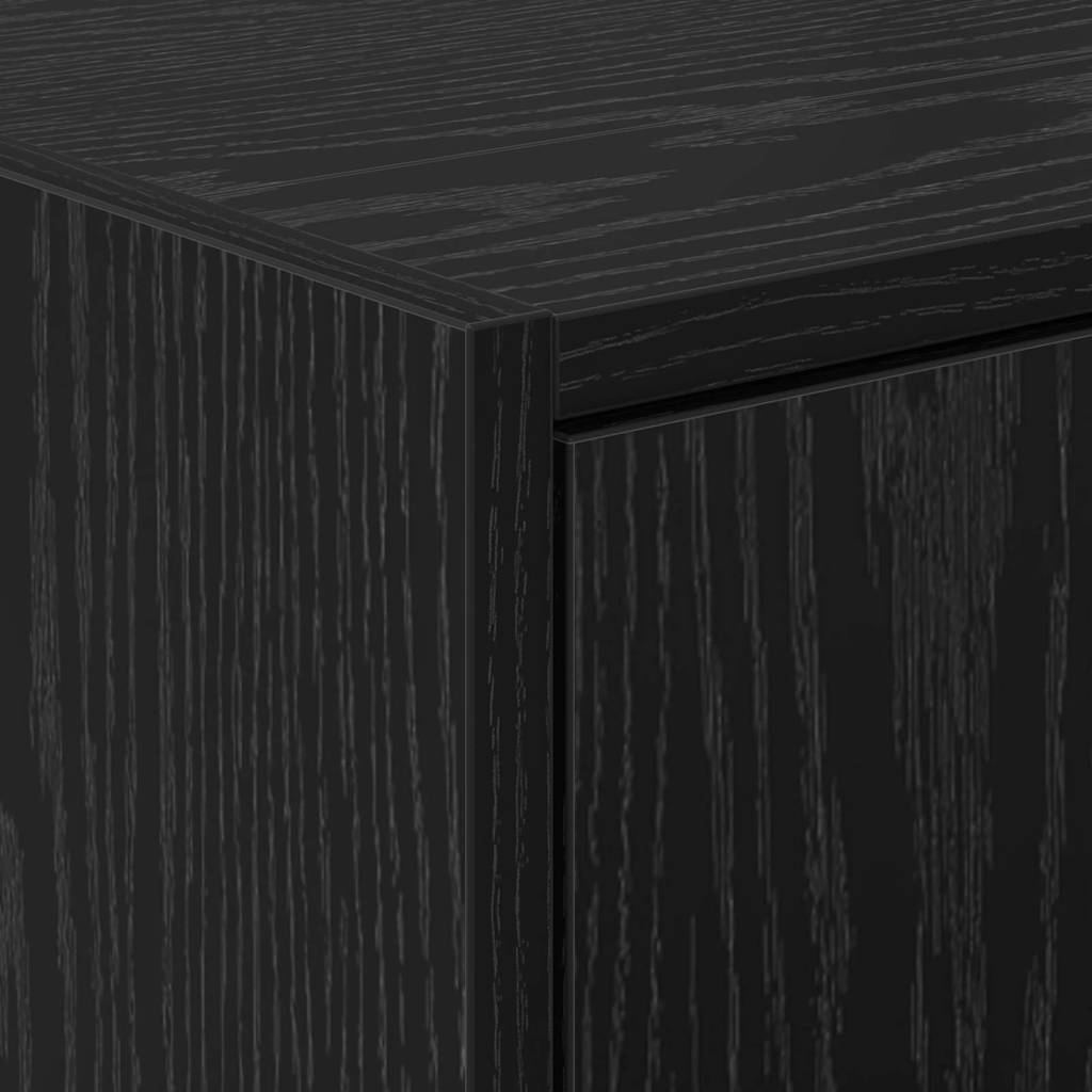 Badezimmerschrank Schwarz Eichen-Optik 63 x 29 x 55 cm