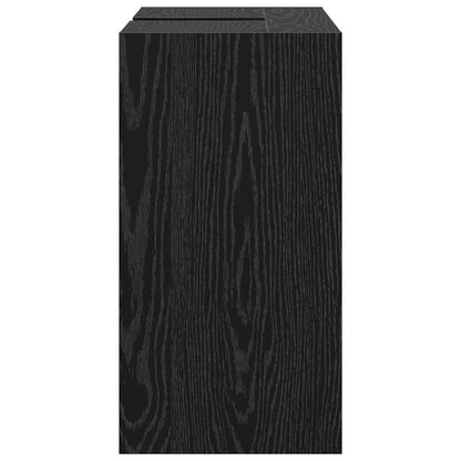 Badezimmerschrank Schwarz Eichen-Optik 63 x 29 x 55 cm