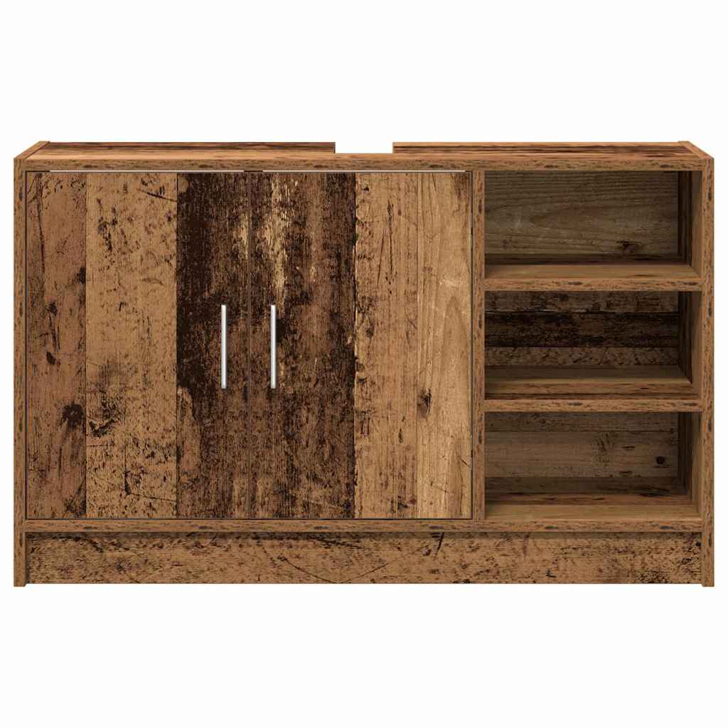 Badezimmerschrank Altholz 90 x 29 x 55 cm Holzwerkstoff