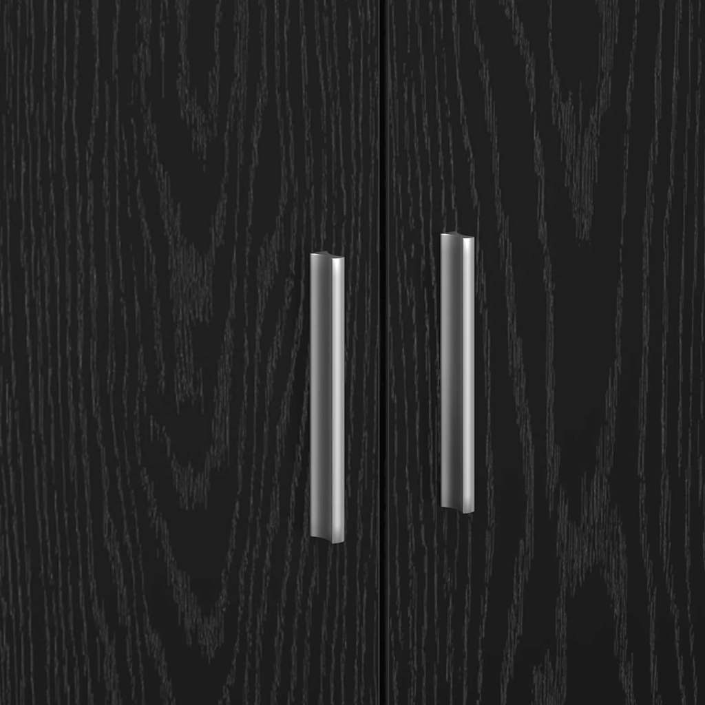 Badezimmerschrank Schwarz Eichen-Optik 90 x 29 x 55 cm
