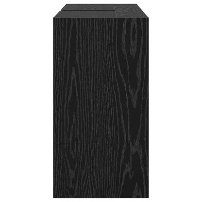 Badezimmerschrank Schwarz Eichen-Optik 90 x 29 x 55 cm